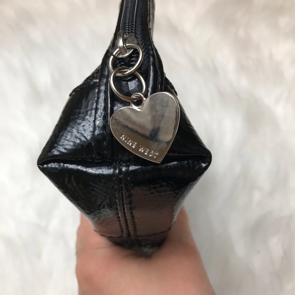 Nine West Glitter Clutch Black